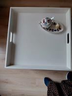 Groot Dienblad voor op een tafeltje of poef, Huis en Inrichting, Woonaccessoires | Dienbladen, Ophalen, Zo goed als nieuw, Vierkant