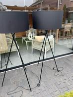 Vloerlamp zwart 2 stuks, Ophalen, Zo goed als nieuw, Stof, 150 tot 200 cm