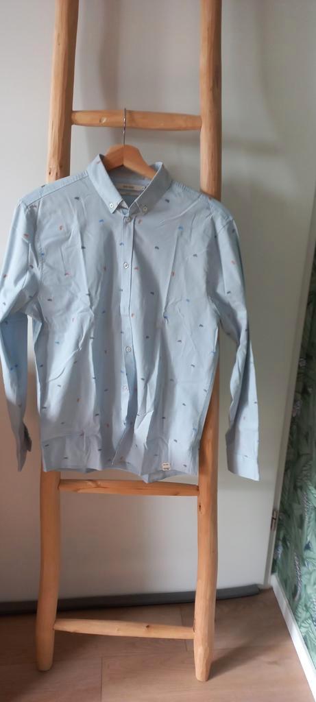 SISSY-BOY OVERHEMD LICHTBLAUW MAAT M SLIMFIT KATOEN /ELASTAN, Kleding | Heren, Overhemden, Zo goed als nieuw, Halswijdte 39/40 (M)