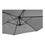Zweef parasol rond 3 meter gemini grijs, Tuin en Terras, Parasols, Nieuw, Zweefparasol, Ophalen of Verzenden, 2 tot 3 meter
