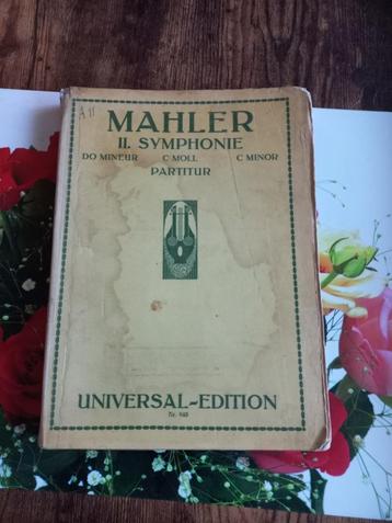 Bladmuziek:Zweite symphonie in C MOLL von gustav mahler,1897 beschikbaar voor biedingen