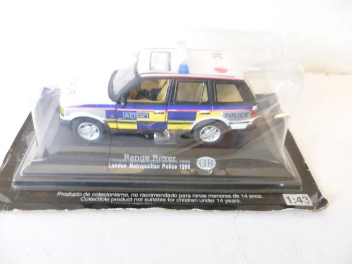 Range Rover 1998 London Metropolitan Police Politie 1:43 mod, Hobby en Vrije tijd, Modelauto's | 1:43, Nieuw, Auto, Overige merken