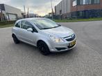 Opel Corsa 1.0 12V 3D 2009 Grijs Airco en nieuwe APK, Voorwielaandrijving, Zwart, Handgeschakeld, 3 cilinders