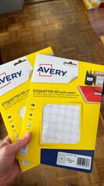 Avery ronde etiketstickers A5, Ophalen of Verzenden, Nieuw, Avery
