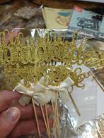 Partij Taart Toppers - 335 Stuks Nieuw in Verpakking, Ophalen of Verzenden, Nieuw, Feestartikel, Verjaardag