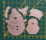 Snijmal sneeuwpop/ pinguïn, Hobby en Vrije tijd, Ophalen of Verzenden, Nieuw, Overige thema's, Pons of Mal