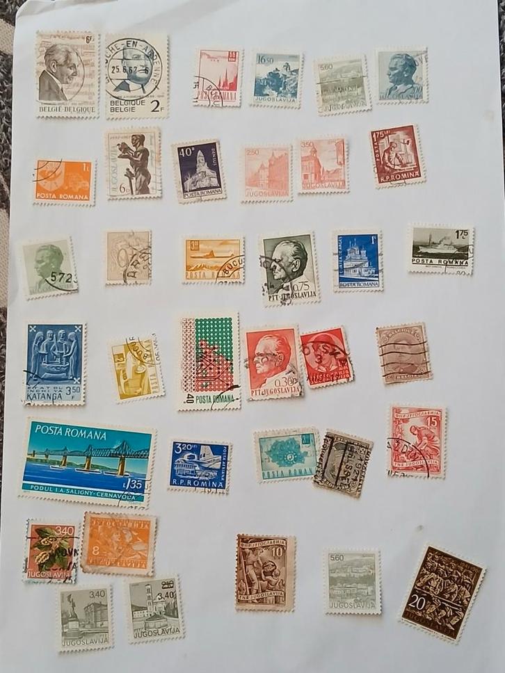 Diverse Postzegel Collectie  katanga, Roemenië, Joegoslavië,, Postzegels en Munten, Postzegels | Volle albums en Verzamelingen