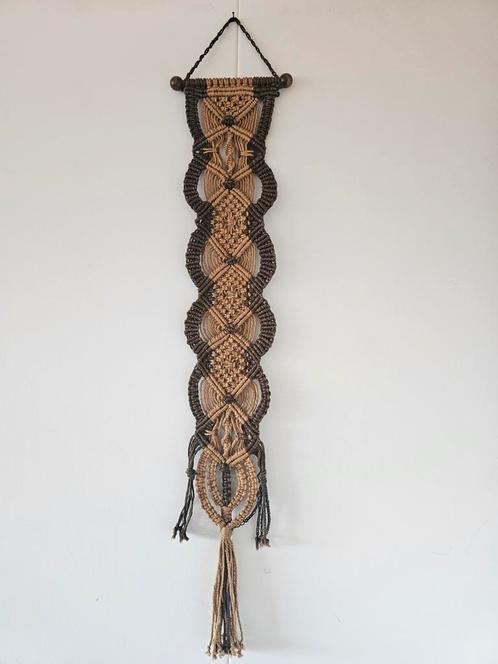 Vintage handgemaakte macrame retro wanddecoratie jaren 70, Verzamelen, Retro, Huis en Inrichting, Ophalen of Verzenden