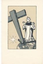 Priesterwijding prentje van Vincent Janssen 1958, Verzenden, Zo goed als nieuw, Kaart of Prent, Christendom | Katholiek
