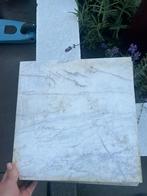 6 stuks Wit marmeren tegels, Ophalen, Gebruikt, Marmer, Minder dan 5 m²