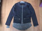 D-ZINE jeans o.a. blauw vest + blauw / wit gebreid shirt ZGA, Meisje, D-Zine, Ophalen of Verzenden, Zo goed als nieuw