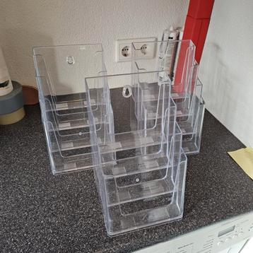 3 stuks Folderhouder, folderrek, A5 formaat beschikbaar voor biedingen