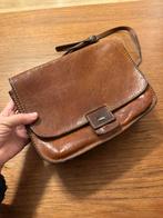 The Bridge cognac bruin leer schoudertas, Overige merken, Bruin, Ophalen of Verzenden, Zo goed als nieuw