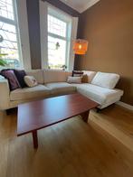 Mid Century Salon Tafel Gebogen Blad - Zware Kwaliteit, Huis en Inrichting, Ophalen, Gebruikt, 100 tot 150 cm, 50 tot 100 cm