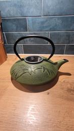 Gietijzeren Theepot - Bamboe Design, Huis en Inrichting, Ophalen, Zo goed als nieuw