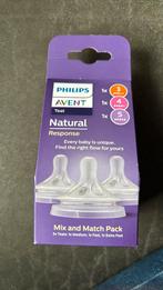 Nieuwe Avent fles met speen + pakket met 3 maten spenen, Ophalen of Verzenden, Zo goed als nieuw, Overige typen
