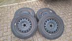 16inch Stalen velgen met winterbanden, Auto-onderdelen, Banden en Velgen, Ophalen, 16 inch, Banden en Velgen, 205 mm