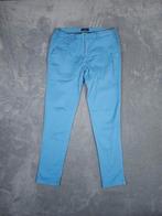 Mr Marvis Broek The Mavericks W38 L34 Slim Fit Blauw Chino, Blauw, ., Maat 56/58 (XL), Ophalen of Verzenden