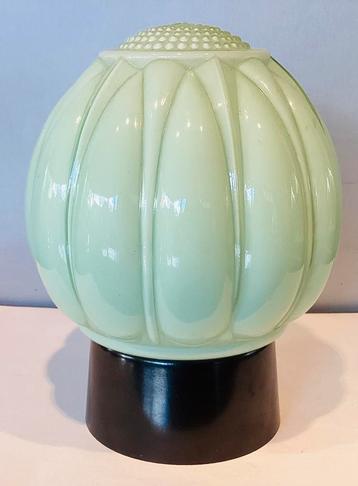 Art Deco Pastel groene Thabur Bloem lamp ,plafond ,hang lamp beschikbaar voor biedingen