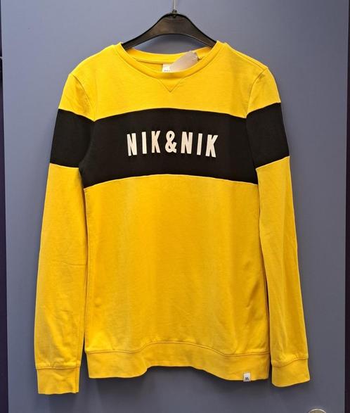 Nik & Nik knal gele sweater trui + merknaam voor 164 46176, Kinderen en Baby's, Kinderkleding | Maat 164, Zo goed als nieuw, Meisje