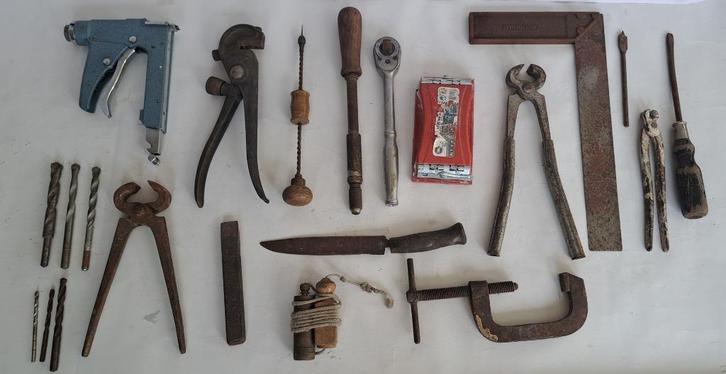 Verzameling antiek gereedschap - 21 items, Antiek en Kunst, Antiek | Gereedschap en Instrumenten, Verzenden