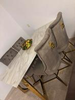 Te koop: Eettafel met 4 stoelen en salontafel, Gebruikt, 150 tot 200 cm, Vier personen, Rechthoekig