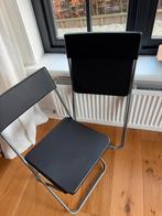 2 IKEA Jeff klapstoelen - Handig en stevig!, Huis en Inrichting, Stoelen, Ophalen, Gebruikt, Twee, Zwart