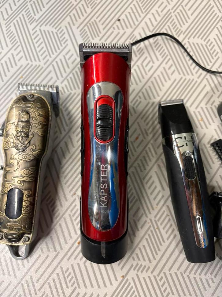 Set van 3 tondeuses & trimmers + accessoires, Sieraden, Tassen en Uiterlijk, Uiterlijk | Haarverzorging, Gebruikt, Tondeuse, Ophalen of Verzenden