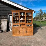 Teak Apothekerskast Buffetkast Vitrinekast grutterskast, Huis en Inrichting, Kasten | Buffetkasten, Glas, 200 cm of meer, Met deur(en)
