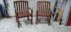 2x hardhouten tuinstoel, Tuin en Terras, Tuinsets en Loungesets, Ophalen, Zo goed als nieuw