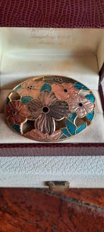 Vintage broche,emaille  cloisonné., Ophalen of Verzenden, Overige materialen, Broche