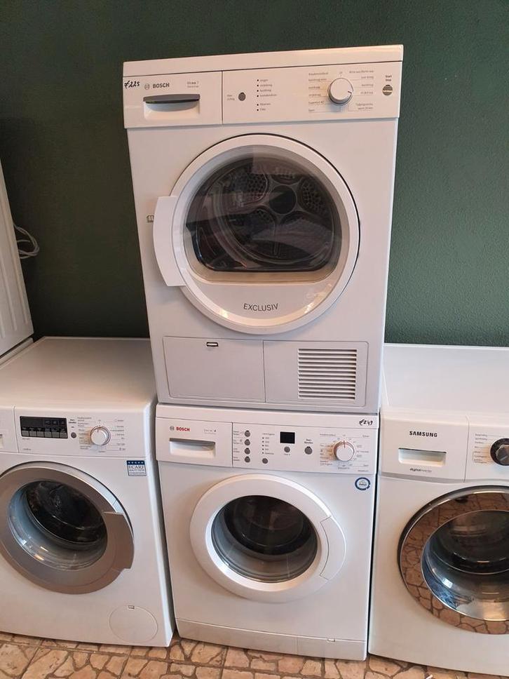Nette Bosch setje Wasmachine en condens droger 7KG, Witgoed en Apparatuur, Wasmachines, Zo goed als nieuw, Voorlader, 6 tot 8 kg