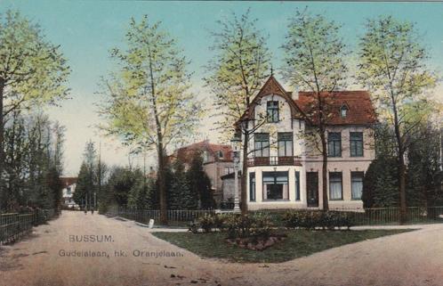 16630 Bussum gudelalaan Oranjelaan mooie oude kaart, Verzamelen, Ansichtkaarten | Nederland, Ongelopen, Noord-Holland, 1920 tot 1940