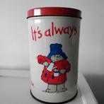 Koffieblik,Beertje Paddington,Douwe Egberts,DE,Vintage,blik, Verzamelen, Blikken, Ophalen of Verzenden, Gebruikt, Koffie, Douwe Egberts