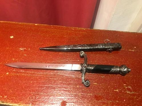 prachtige metalen sierdolk, versierd lemmet, Verzamelen, Militaria | Algemeen, Overige soorten, Mes of Dolk, Ophalen of Verzenden