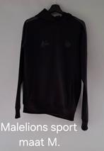 Malelions Sport zwarte heren/jongens trui maat M, Maat 48/50 (M), Zwart, Malelions, Ophalen of Verzenden