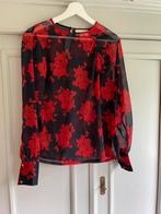 Nieuw! Neo Noir blouse blauw rood bloemen maat S/M, Kleding | Dames, Neo noir, Nieuw, Maat 36 (S), Verzenden