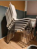 8 Vintage IKEA Gilbert stoelen - Wit met chroom, Ophalen, Gebruikt, Wit, Vintage