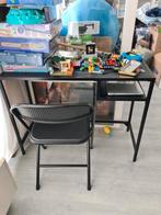 Metalen Bureau + Stoel - Zo Goed Als Nieuw, Ophalen of Verzenden, Zo goed als nieuw, Bureau