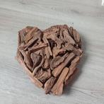 Relaxdays houten hart - drijfhout - wanddecoratie - hart van, Ophalen of Verzenden