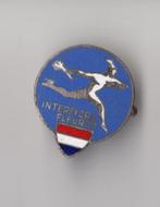 Interflore Fleurop emaille bloemen broche, Verzamelen, Gebruikt, Niet vindbaar, Niet vindbaar, Speldje of Pin