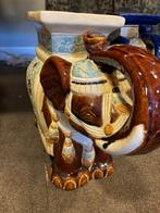 Vintage keramische olifant plantenstandaard - per stuk., Antiek en Kunst, Ophalen of Verzenden