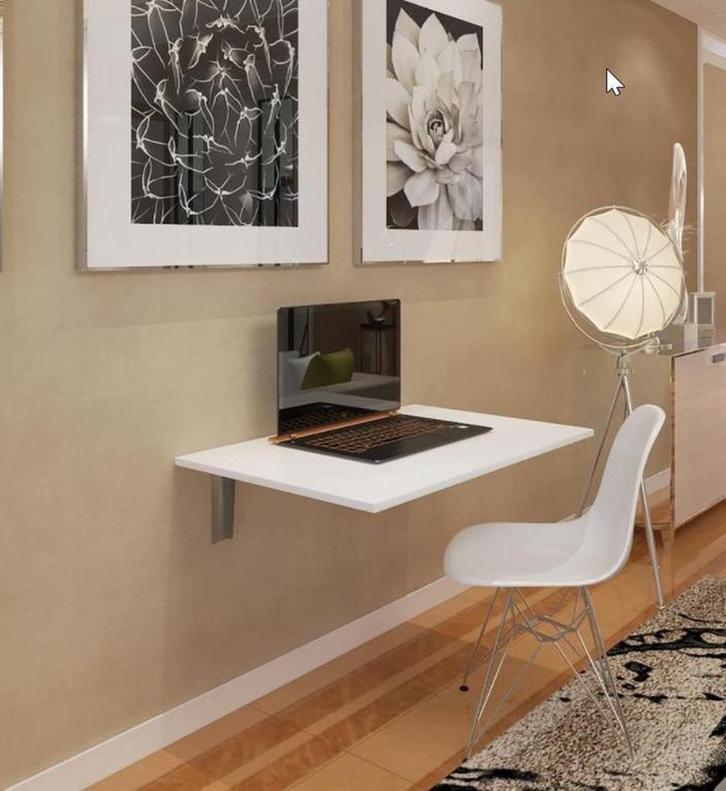 Wandtafel - Wandtafel inklapbaar - klaptafel, Huis en Inrichting, Bureaus, Zo goed als nieuw, Bureau, Ophalen