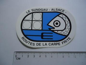 sticker oud Le Sundgau alsace france frankrijk elzas retro beschikbaar voor biedingen