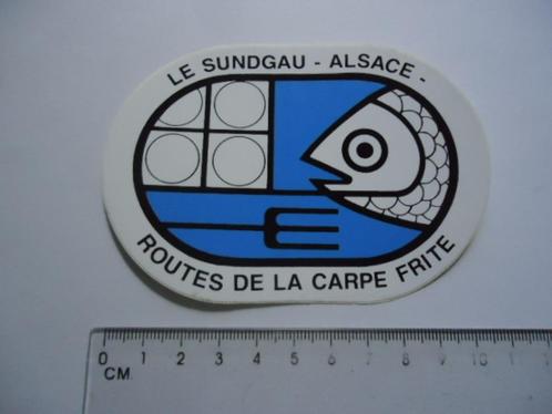 sticker oud Le Sundgau alsace france frankrijk elzas retro, Verzamelen, Stickers, Zo goed als nieuw, Bedrijf of Vereniging, Verzenden