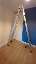 Vevor telescoopladder 4x5 treden, Doe-het-zelf en Verbouw, Ladders en Trappen, Ophalen, Nieuw, Ladder, Opvouwbaar of Inschuifbaar