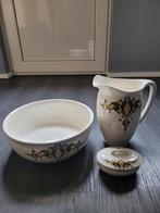 Antieke waskomset – kan, kom en deksel (Porselein), Ophalen