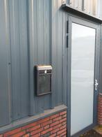 Sjieke stalen muur asbak met vitrine voor reclame /tijden, Ophalen of Verzenden, Nieuw, Asbak