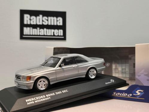 Mercedes-Benz 560 SEC AMG widebody - 1:43 Solido, Hobby en Vrije tijd, Modelauto's | 1:43, Nieuw, Auto, Solido, Ophalen of Verzenden