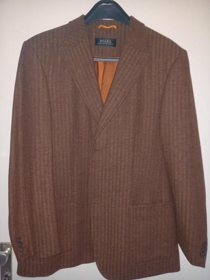 Prachtig wollen colbert, Kleding | Heren, Kostuums en Colberts, Zo goed als nieuw, Maat 52/54 (L), Bruin, Ophalen of Verzenden